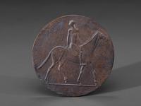 A German Bronze Equestrian Medallion