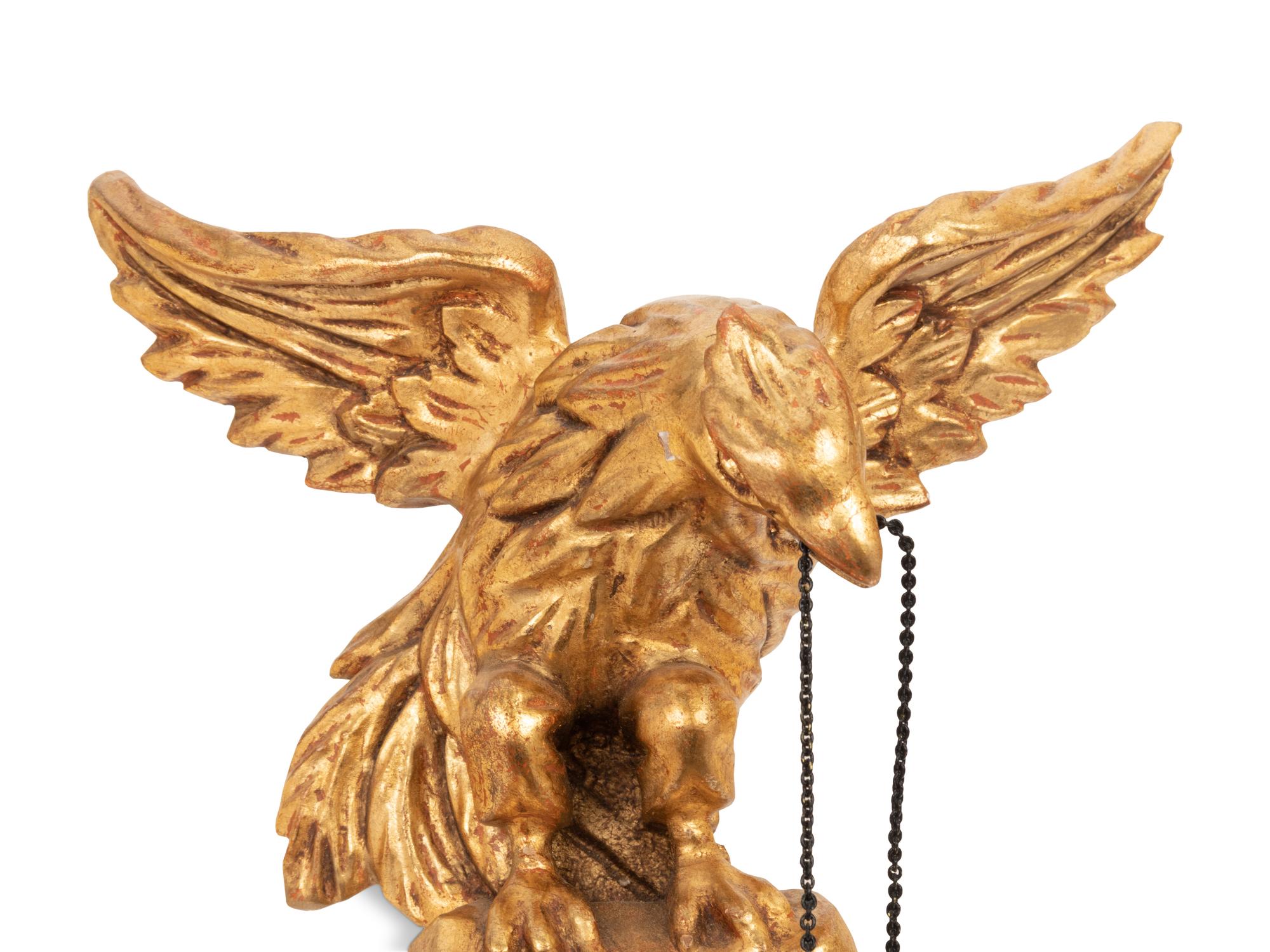 A Pair of Regency Style Giltwood Two-Light Sconces