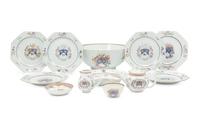 A Group of Chinese Export Armorial Porcelain with the Arms of Stephens
