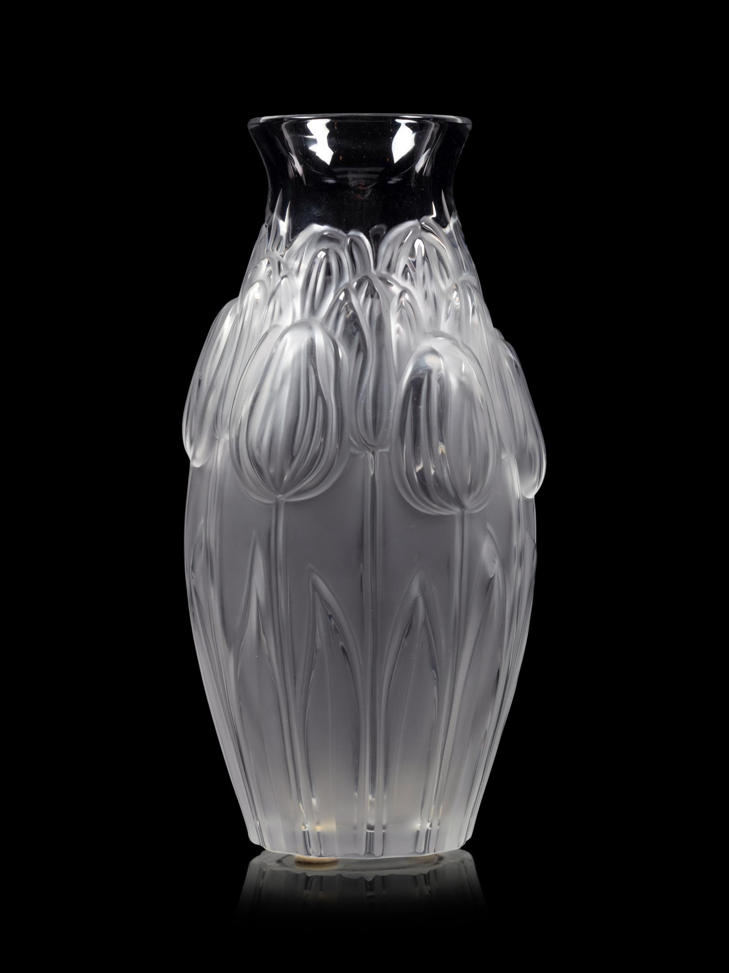 A Lalique Tulipes Vase
