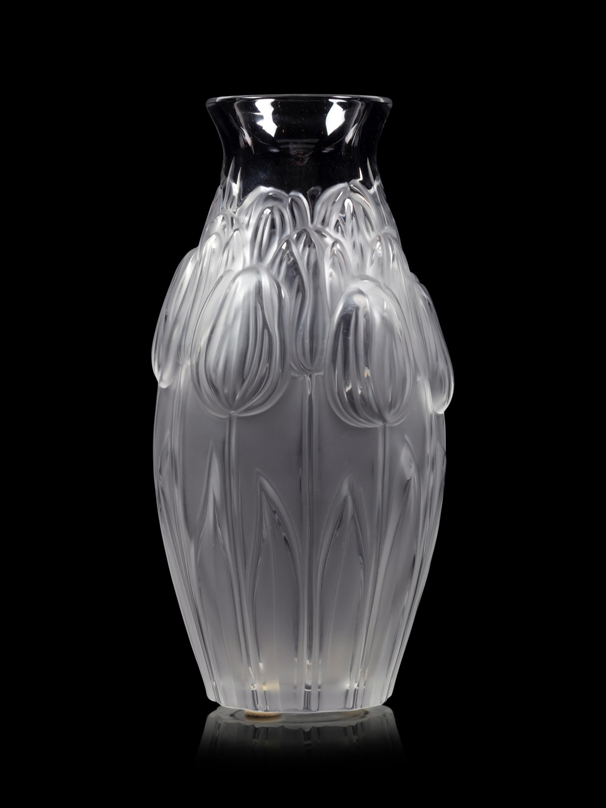 A Lalique Tulipes Vase