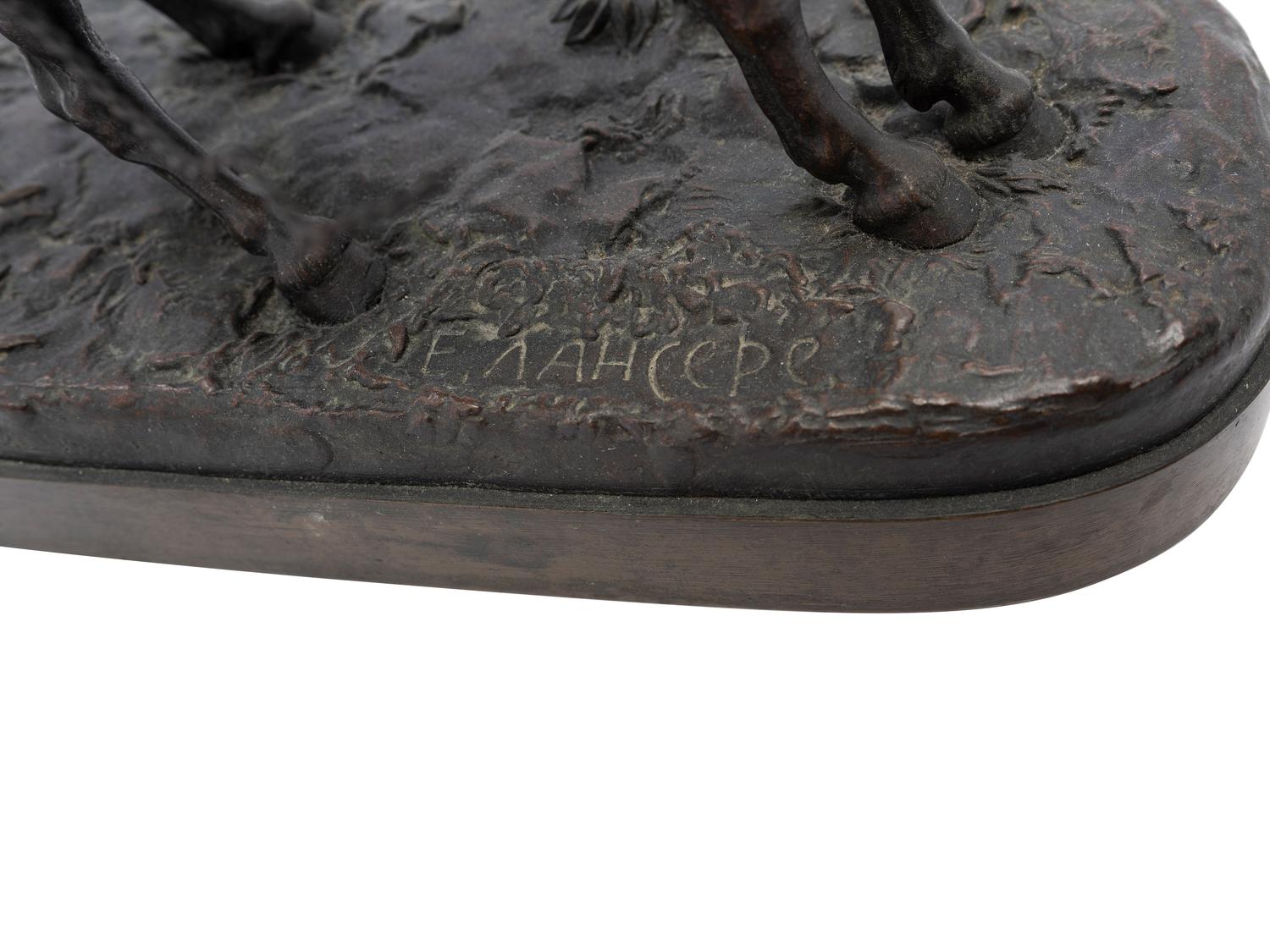 A Russian Bronze of a Figure on Horseback