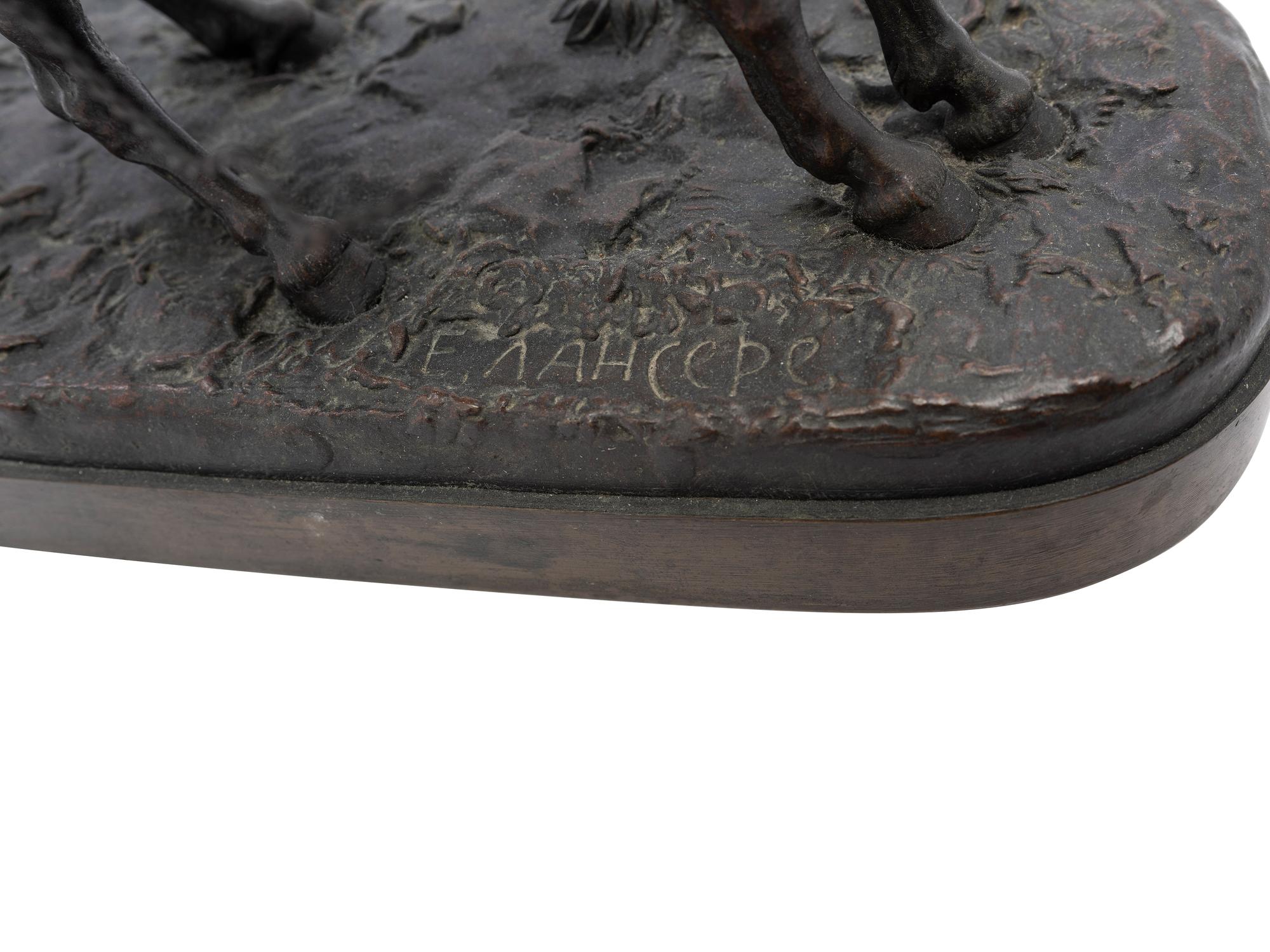 A Russian Bronze of a Figure on Horseback