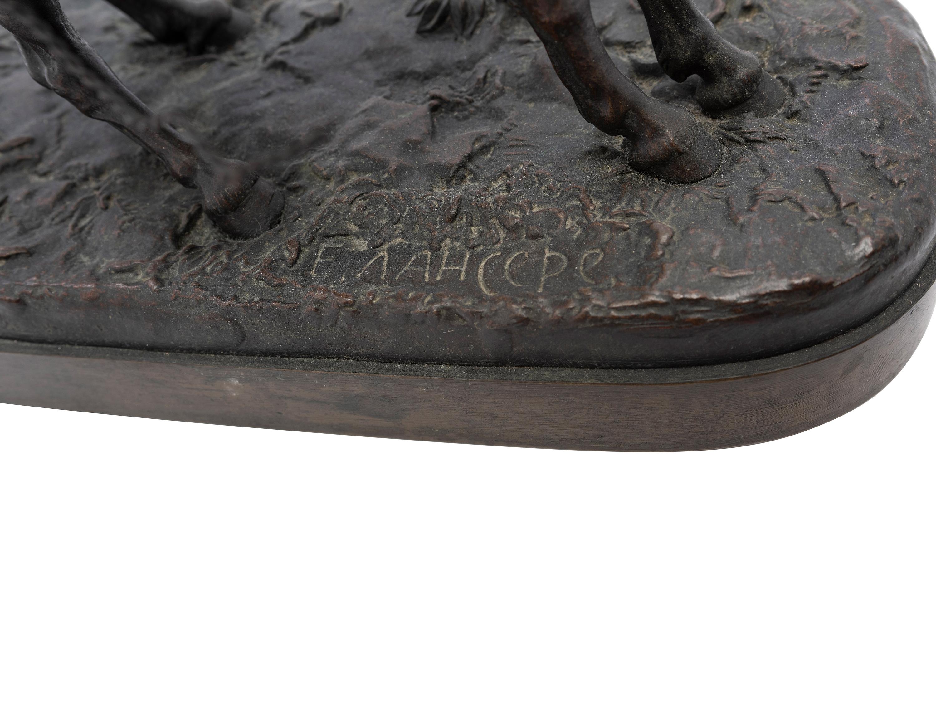 A Russian Bronze of a Figure on Horseback