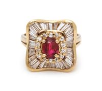 RUBY AND DIAMOND RING