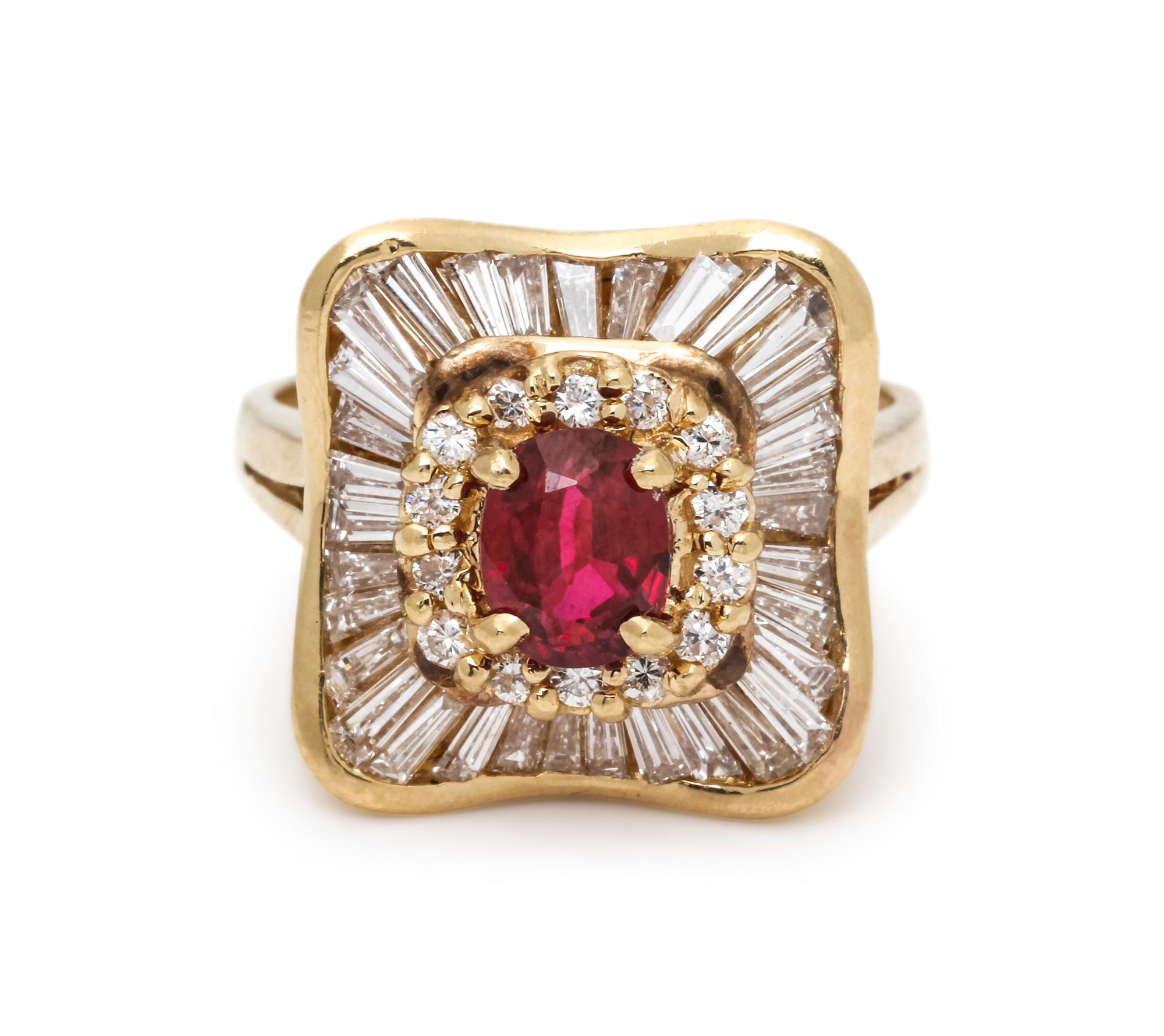 RUBY AND DIAMOND RING
