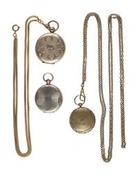 [EARLY PHOTOGRAPHY]. 11 lockets containing daguerreotypes and tintypes.
