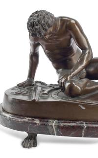 A Patinated Bronze Figure of The Dying Gaul