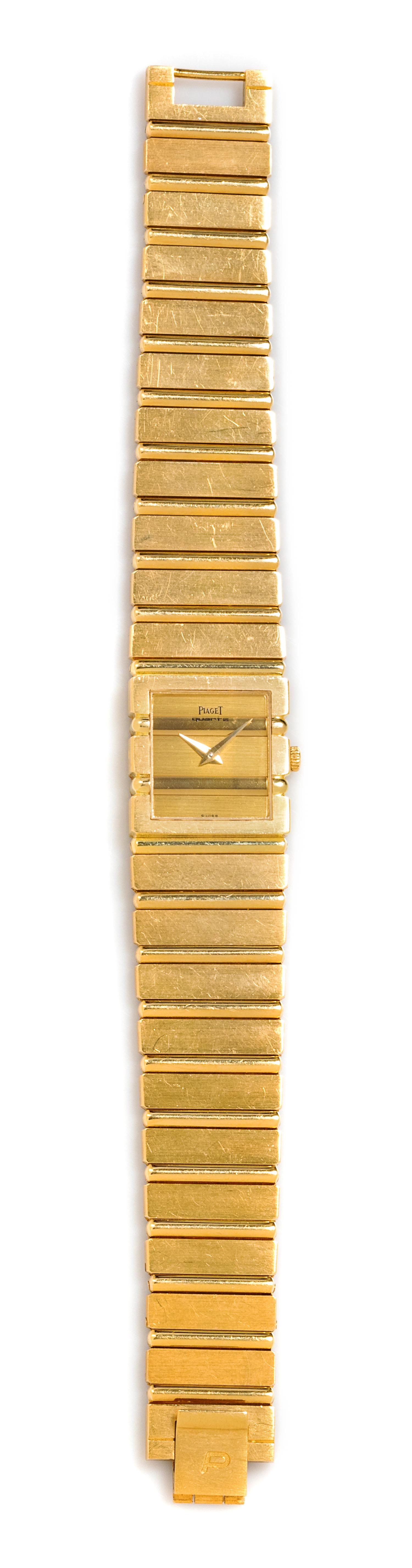 An 18 Karat Yellow Gold Ref. 8131C 'Polo' Wristwatch, Piaget, 68.00 dwts.