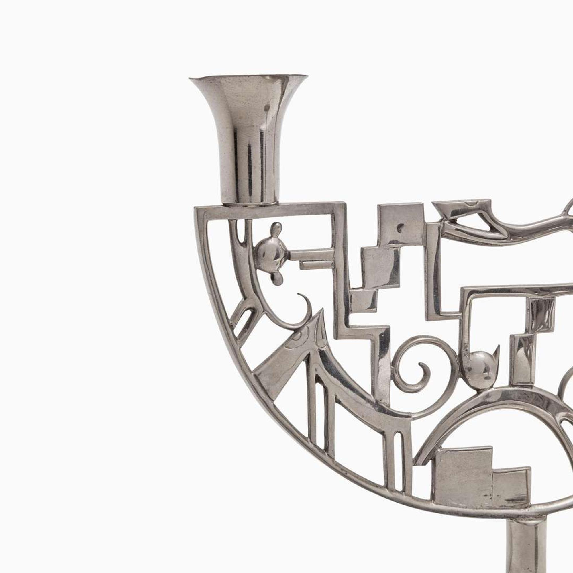 Karl Hagenauer (Austrian, 1898-1956) Pair of Candelabra, Werkstätte Hagenauer, Austria, circa 1925