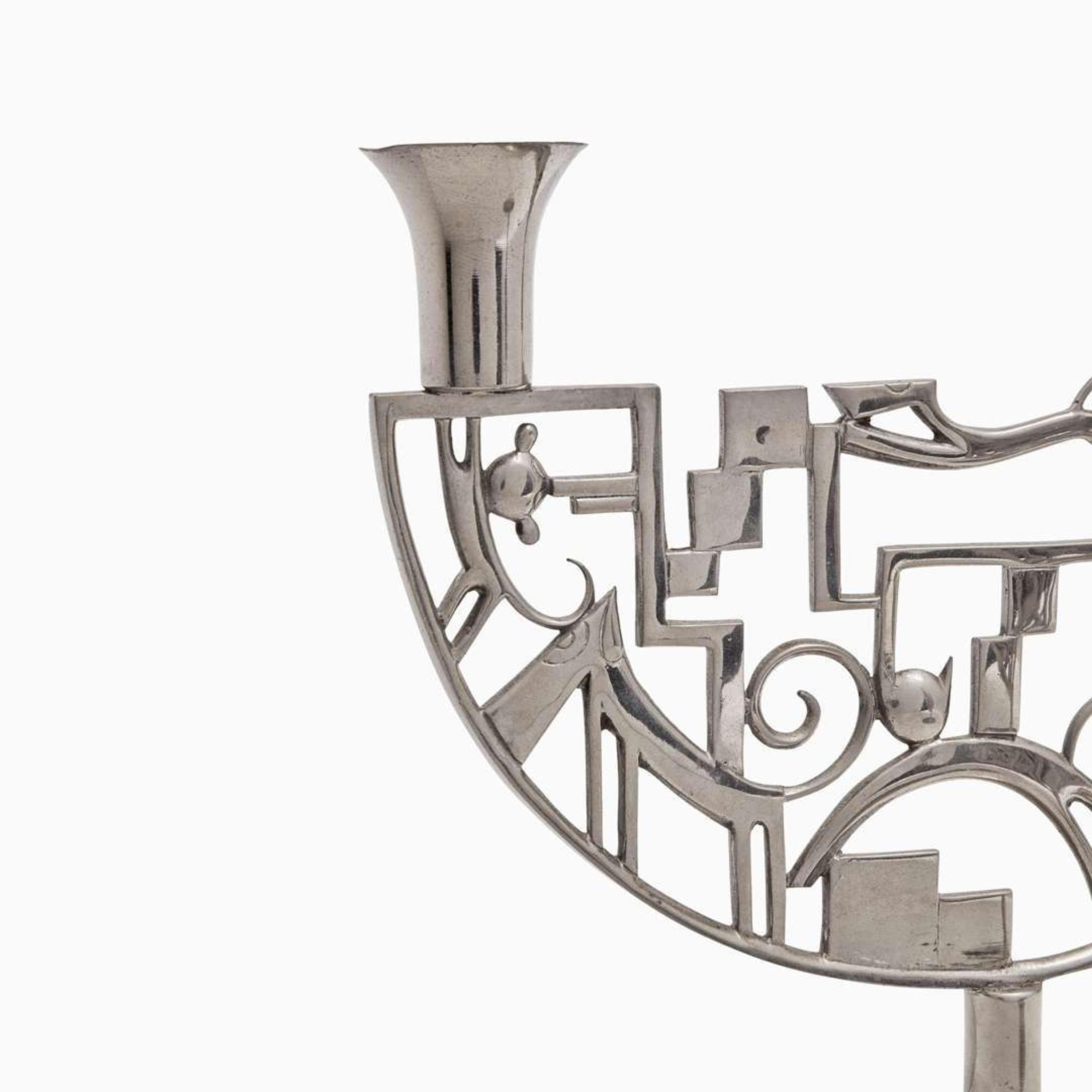 Karl Hagenauer (Austrian, 1898-1956) Pair of Candelabra, Werkstätte Hagenauer, Austria, circa 1925