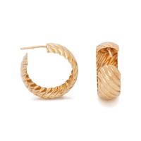 COLLECTION OF YELLOW GOLD EARRINGS