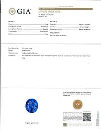UNHEATED BURMESE SAPPHIRE AND DIAMOND RING