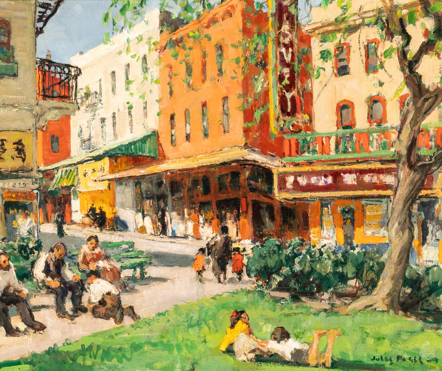 Portsmouth Square and Washington St., Chinatown, San Francisco