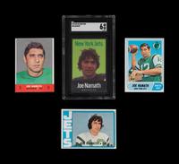 A Group of Four Joe Namath Football Cards and Oddball Issues,