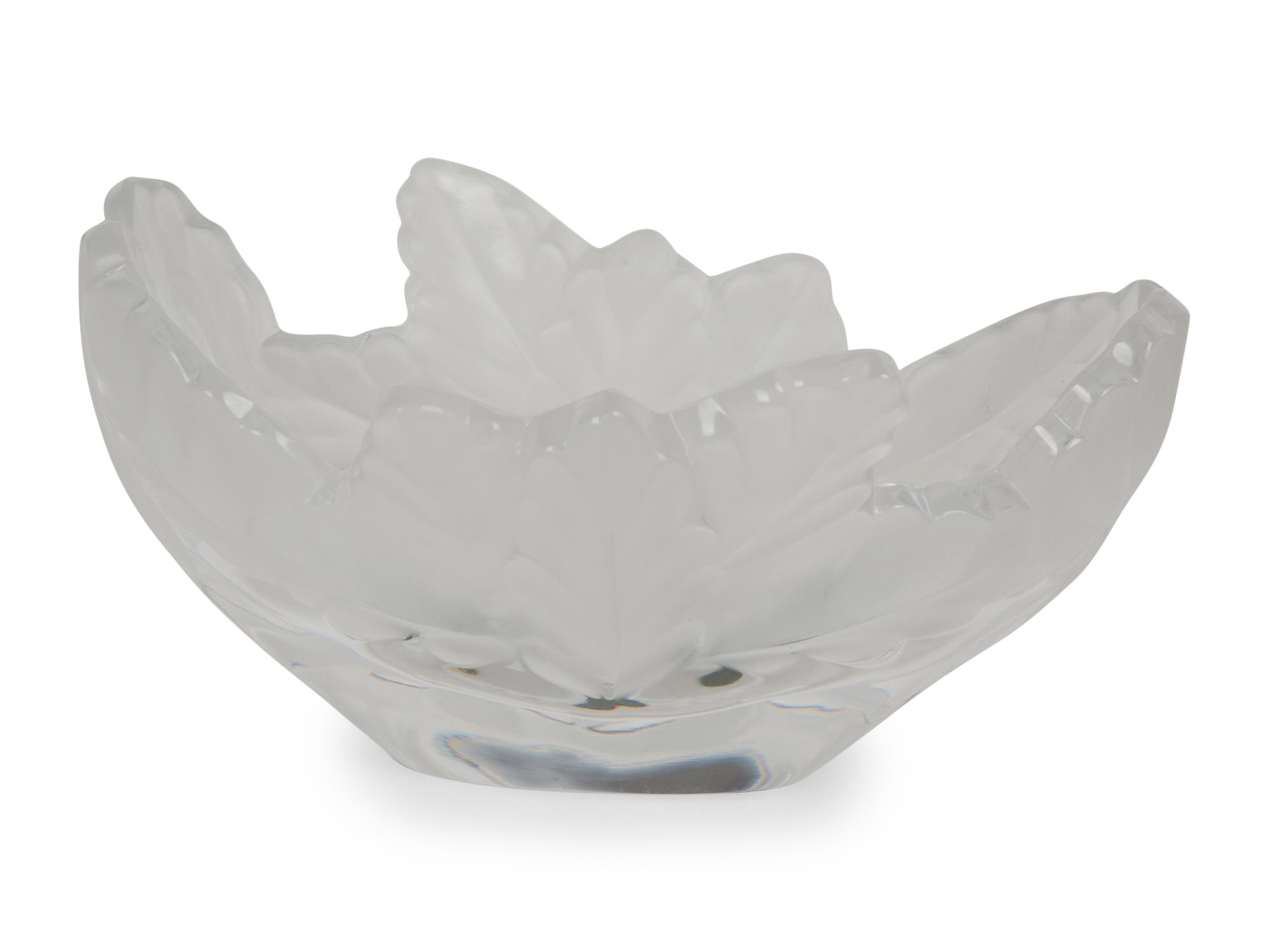 Lalique Molded and Frosted Crystal Compiegne Bowl — 20TH CENTURY