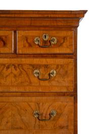 A George II Walnut Chest on Chest