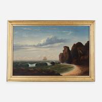 Attributed to Thomas Chambers (American, 1808-1866) Coastal Landscape