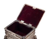 Two Neoclassical Style Silver-Plate Table Caskets