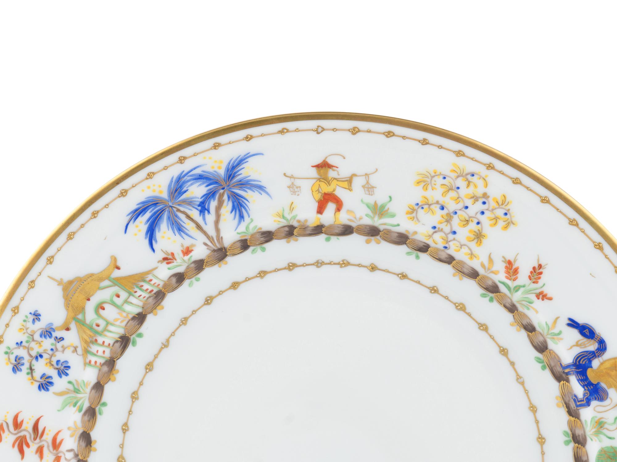 A Le Tallec Cirque Chinois Porcelain Dinner Service