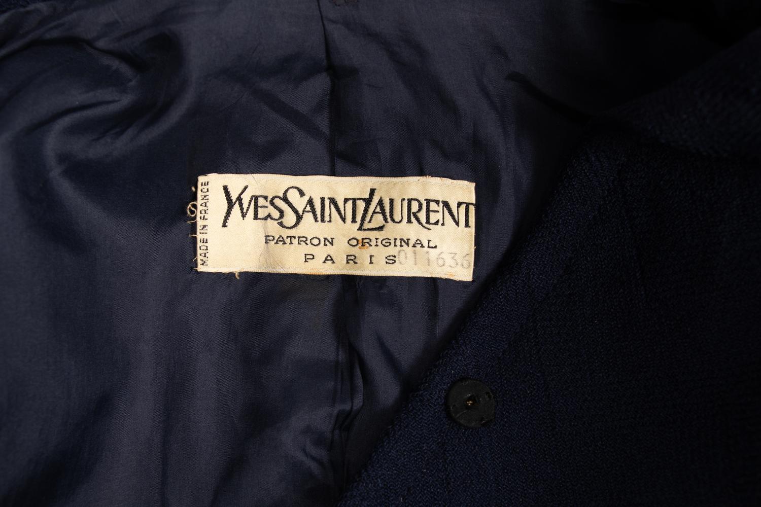 Yves Saint Laurent Patron Original Suit, 1966