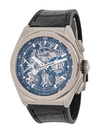 ZENITH, TITANIUM 'DEFY EL PRIMERO 21' WATCH, BOX & PAPERS