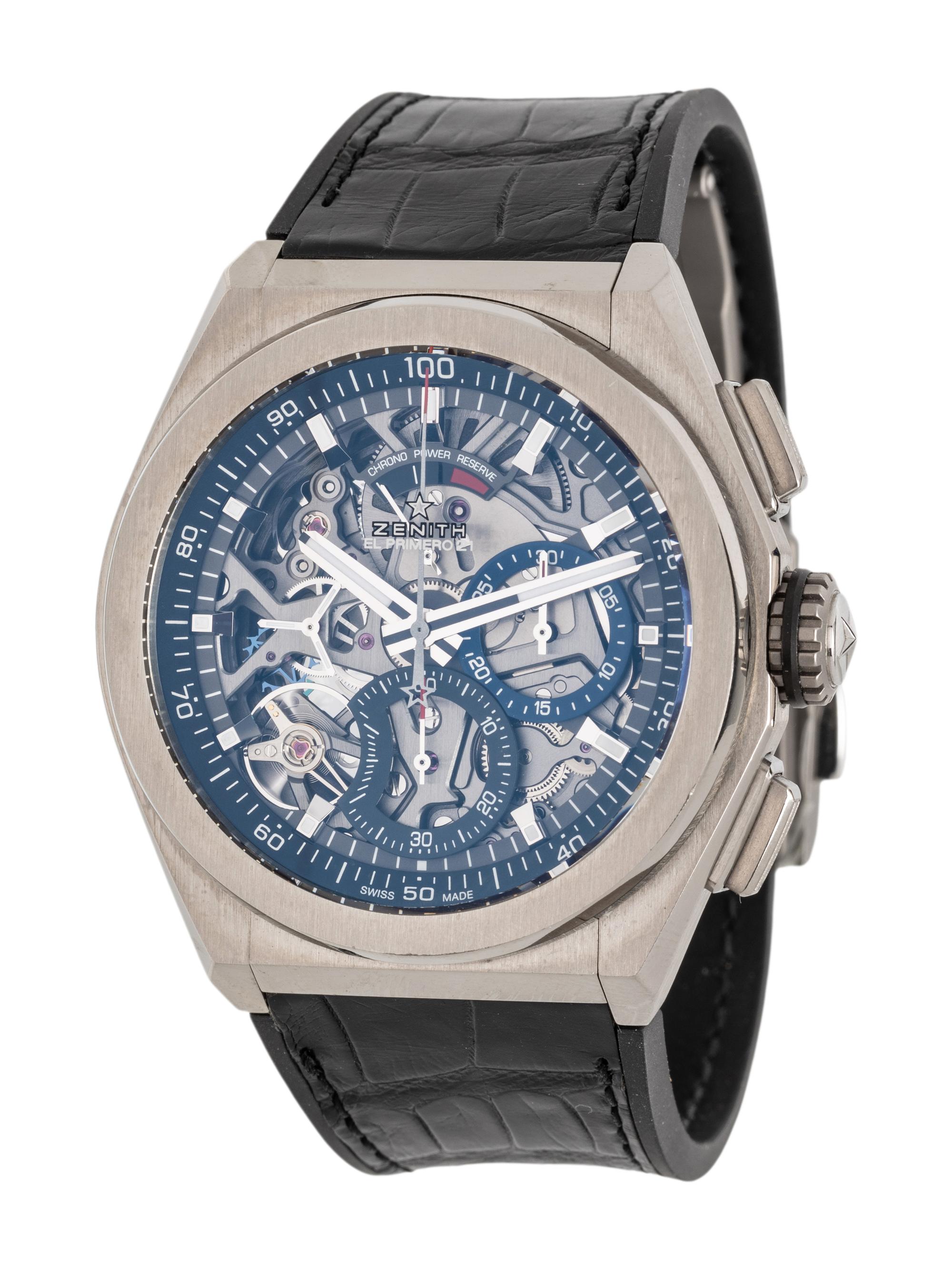 ZENITH, TITANIUM 'DEFY EL PRIMERO 21' WATCH, BOX & PAPERS