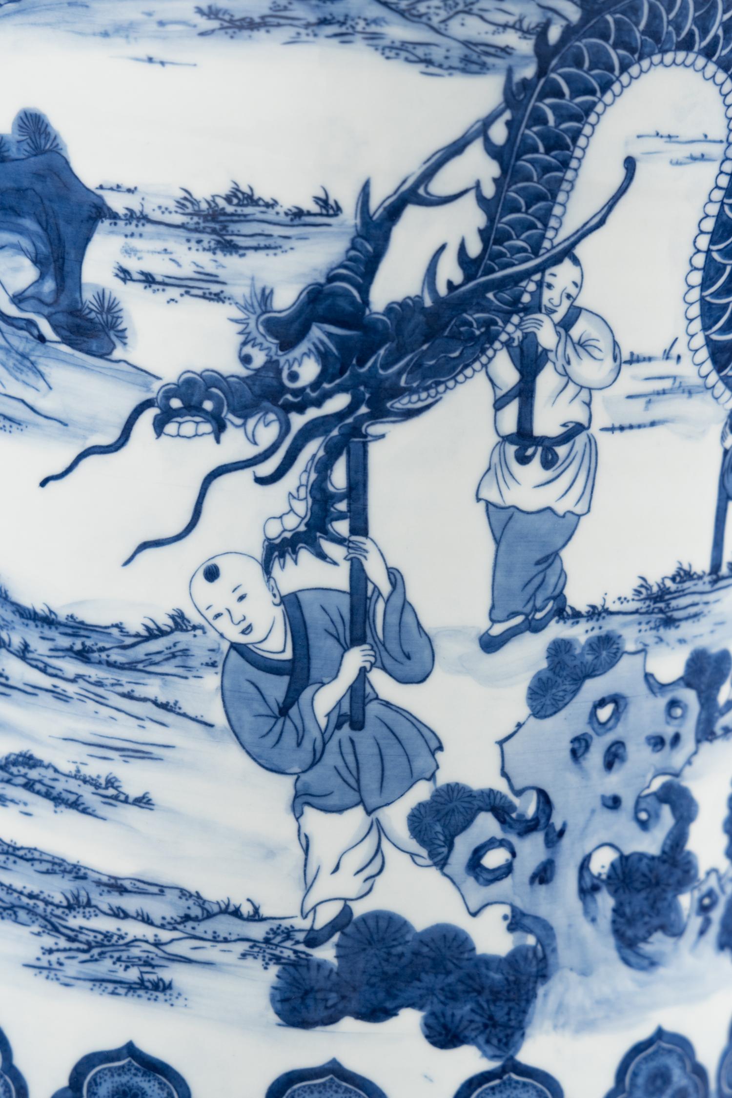 A Massive Chinese Export Porcelain Floor Vase