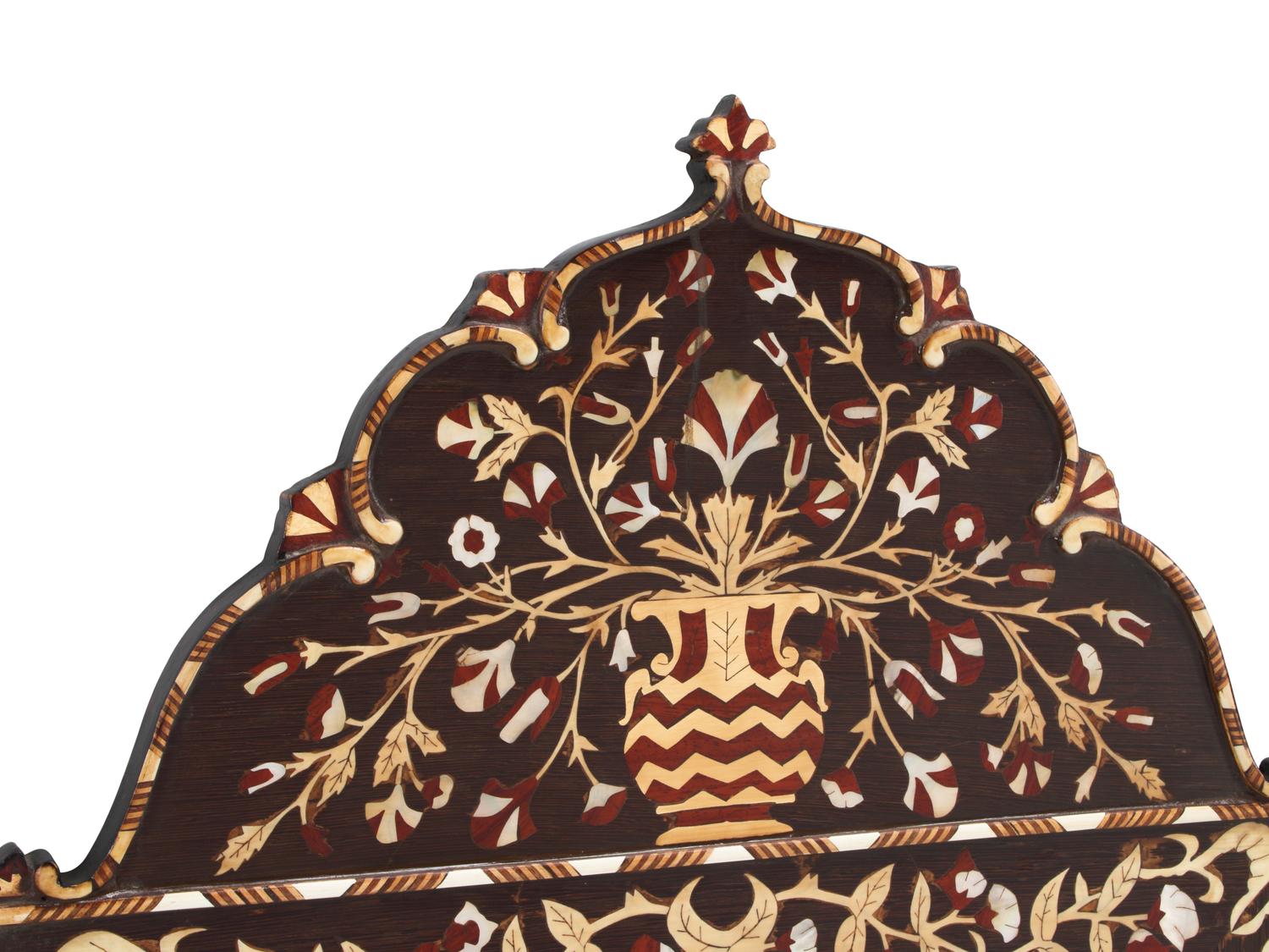 A Pair of Iberian Marquetry Mirrors