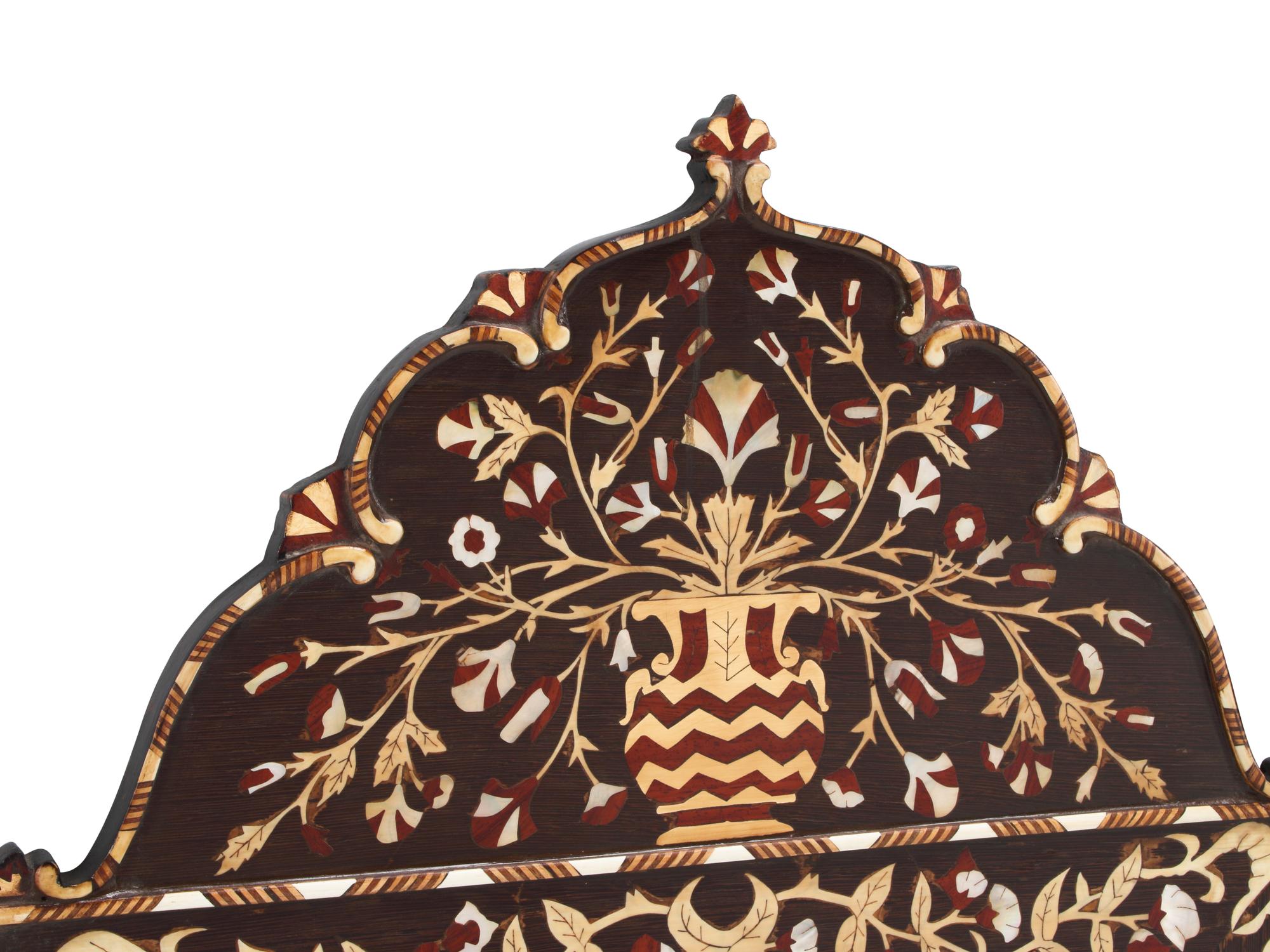 A Pair of Iberian Marquetry Mirrors