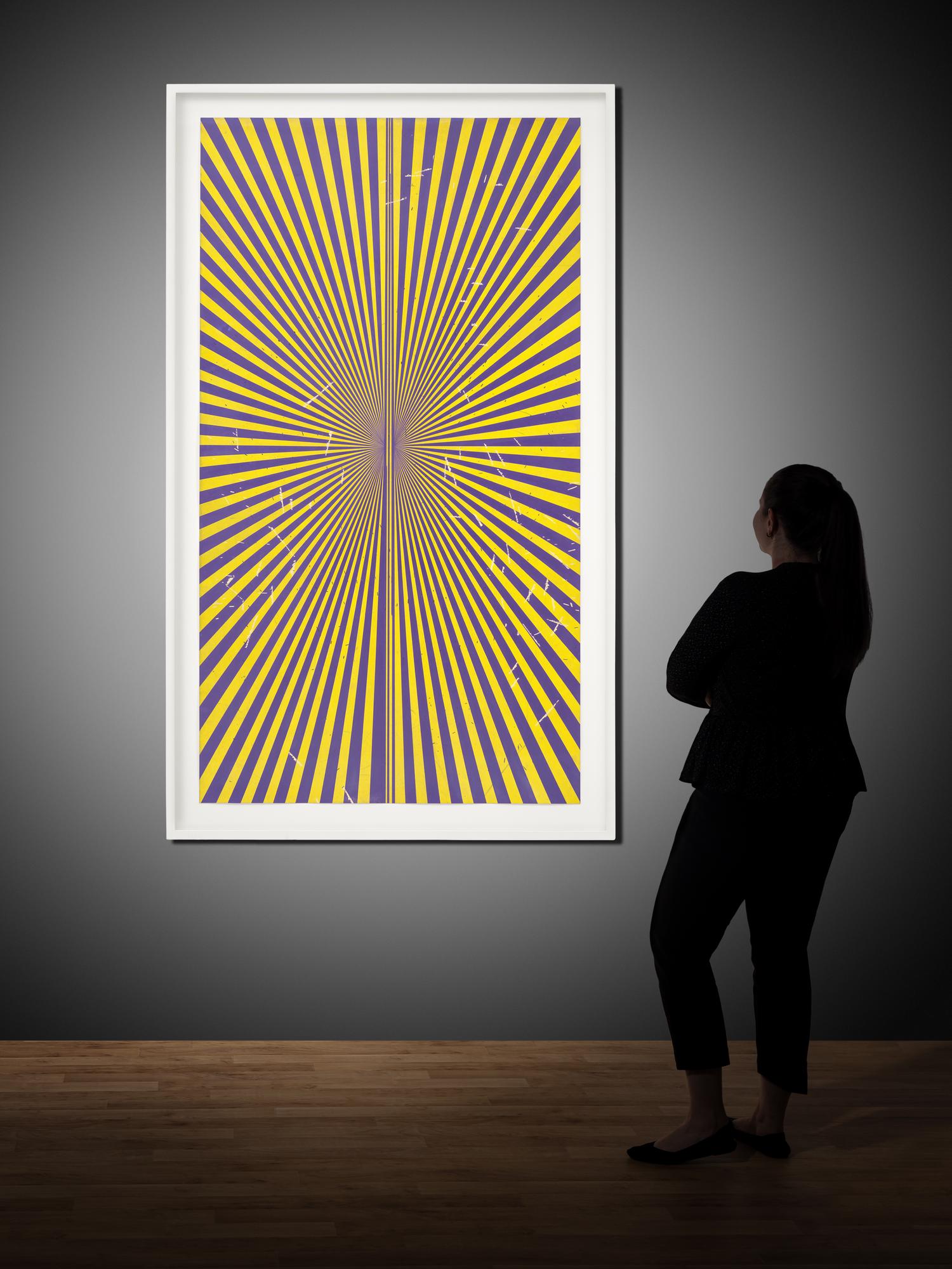 Untitled (Violet and Canary Yellow Butterfly 43.78), 2012
