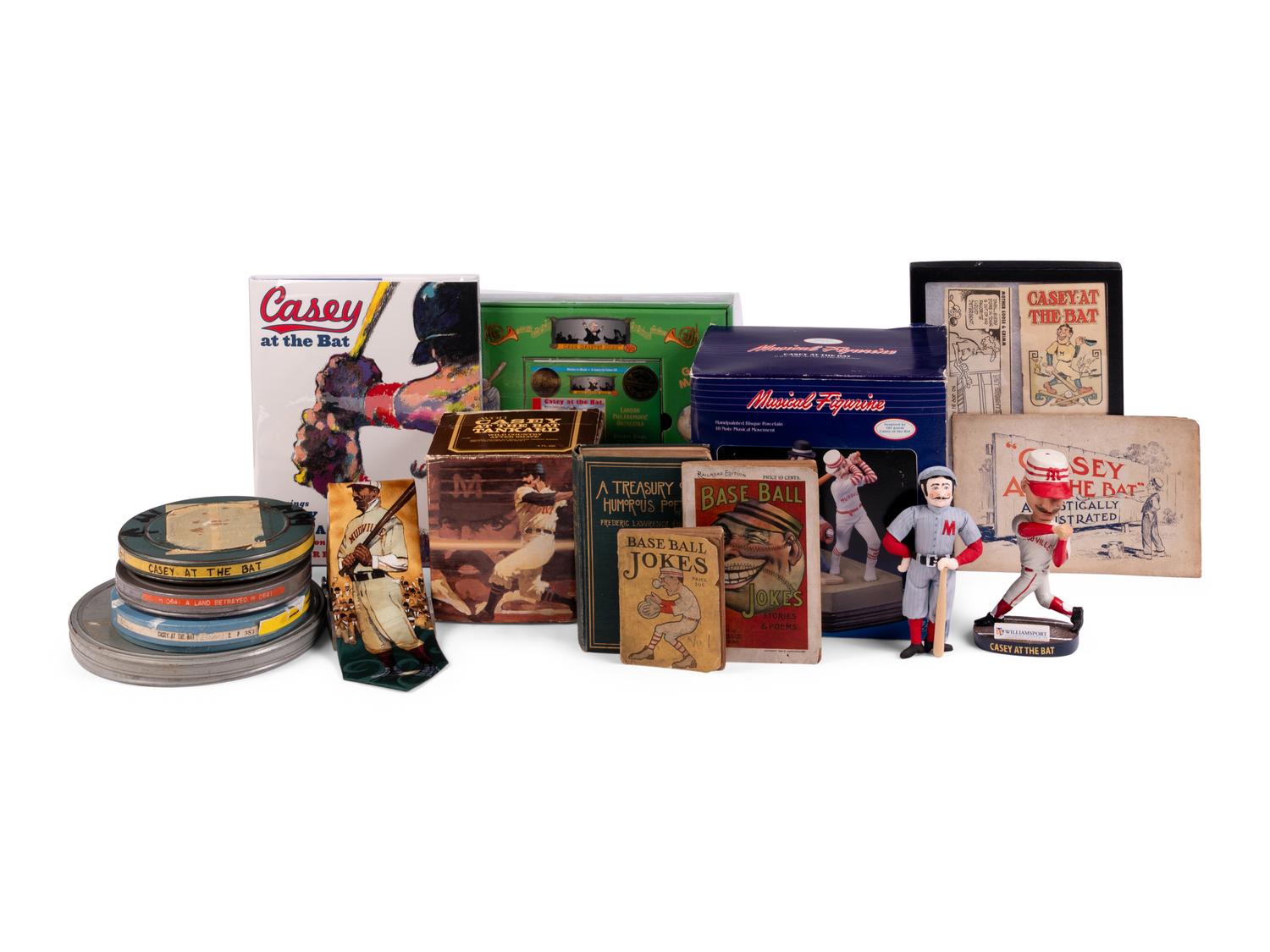 [BASEBALL - CASEY AT THE BAT]. -- [THAYER, Ernest (1863-1940)]. A large collection of ephemera, books, and collectibles, including: