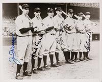 A New York Yankees New Murderer's Row Photograph Signed by Joe DiMaggio, Frank Crosetti, Bill Dickey and George Selkirk (Beckett Authentication Services)