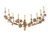 A Group of Two Continental Gilt Metal Sconces