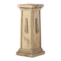 A Classical Carved and Cream Painted Pine Pedestal