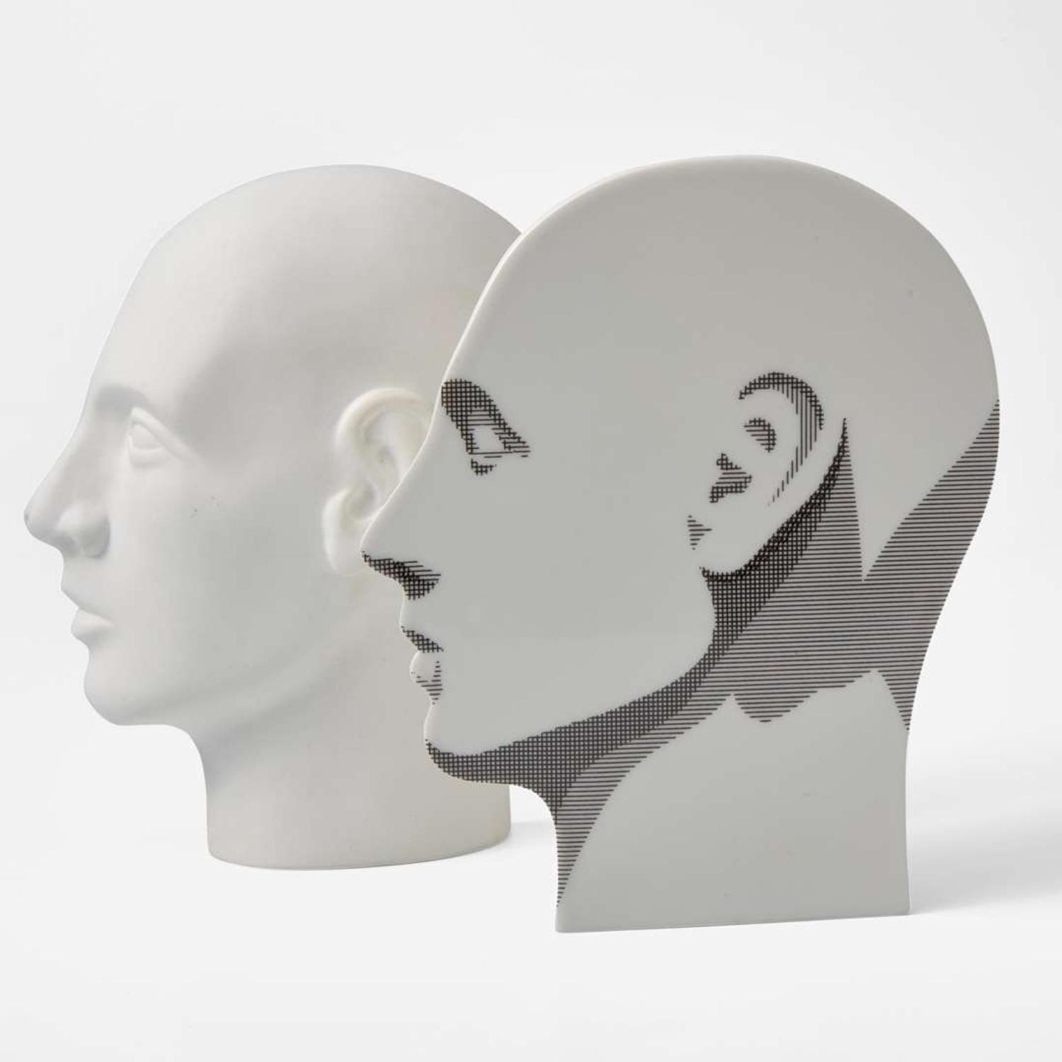 A Wedgwood Sculptural Group Titled "Jungian Shadow II" Designed by Glenys Barton (b 1944) UK, circa 1977
