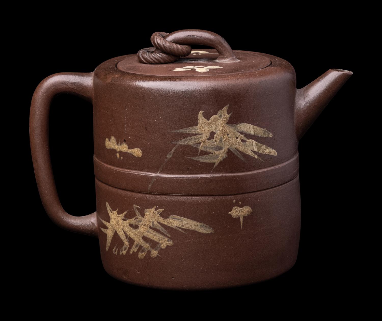 A Chinese Yixing Stoneware Covered Teapot