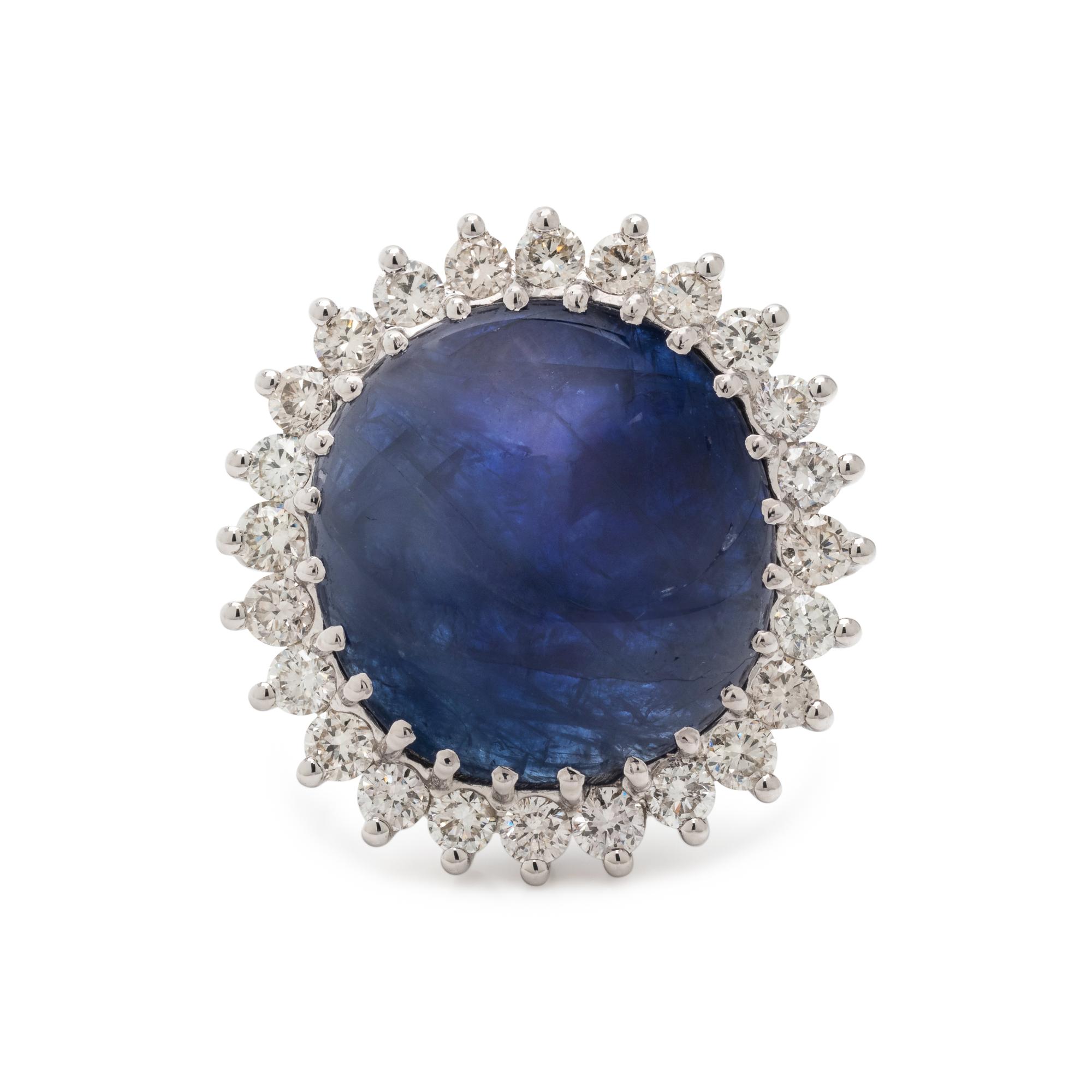 SAPPHIRE AND DIAMOND RING