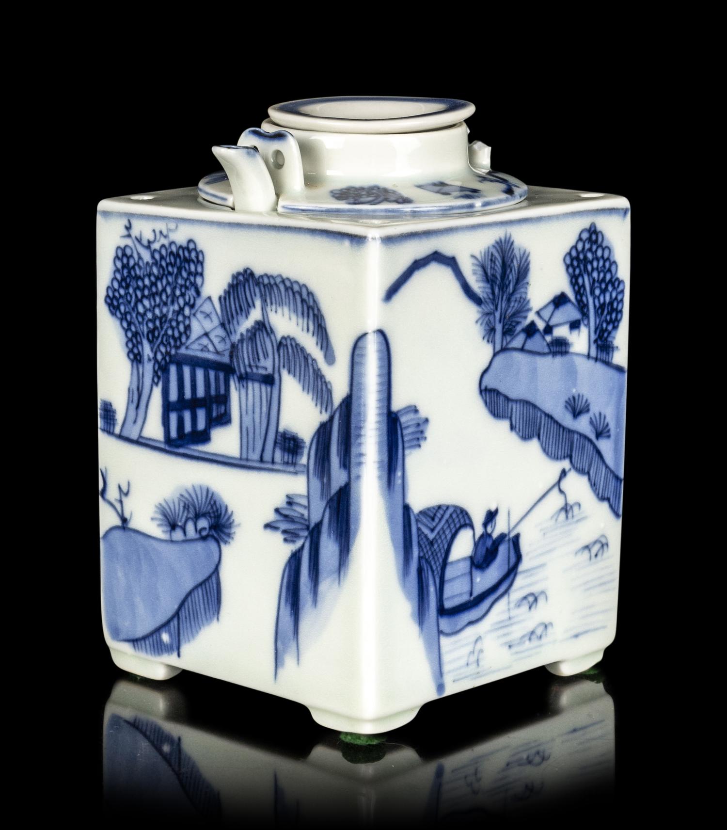 Six Japanese Export Blue and White Porcelain Wares