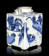 Six Japanese Export Blue and White Porcelain Wares