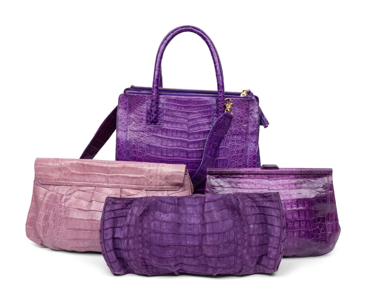 Nancy Gonzalez, Four Purple Bags