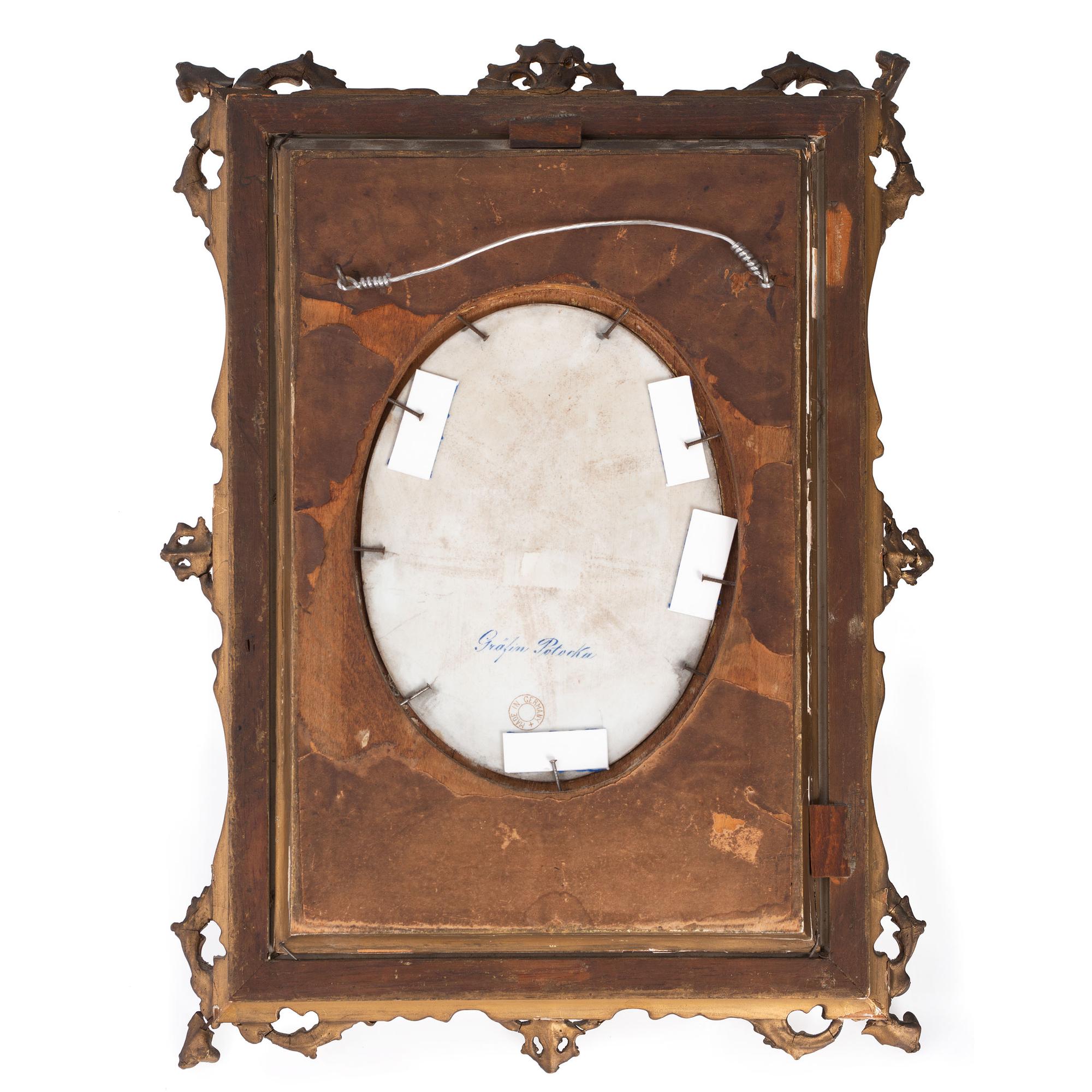 Two German Porcelain Portrait Plaques