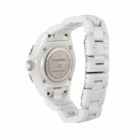 Chanel, White Ceramic 'J12' Watch, with Box