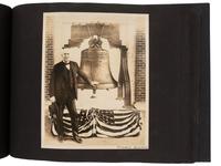 Americana Album containing approx. 350 photographs documenting the journey of the Liberty Bell from Philadelphia to San Francisco for the Panama-Pacific Exposition. 1915.