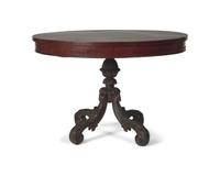 A Classical Carved Mahogany Tea Table