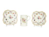 Three English Porcelain Articles — 18TH CENTURY