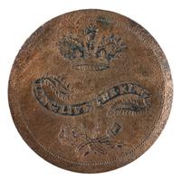 [GEORGE III, KING OF ENGLAND (1738-1820)]. Long Live the King copper button. N.p., [1789].