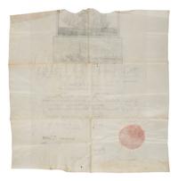 TAYLOR, ZACHARY (1784-1850). Unissued ship's pass document signed ("Z Taylor") as President. N.p., n.d.