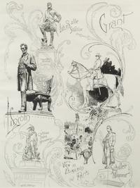 [ART AND ARCHITECTURE]. A group of 15 woodcut scenes of Chicago by R.R. Donnelly & Sons and others.