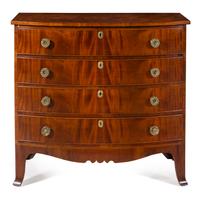 An American Mahogany Chest of Drawers Height 39 x width 42 3/4 x depth 22 inches. — EARLY 19TH CENTURY